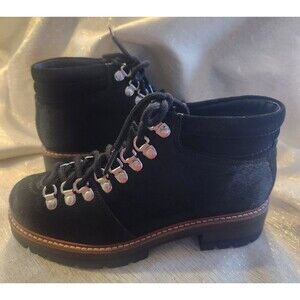 Clarks Women's Orianna Alpine Black Interest Hiking Boots Shoes Leather Size 6.5